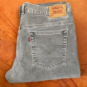 Levi’s Corduroy 515s, Boot Cut, Low Rise, Gray 12